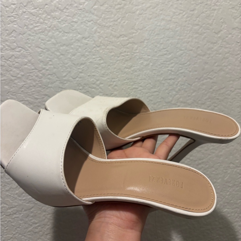 Forever 21  White Heels